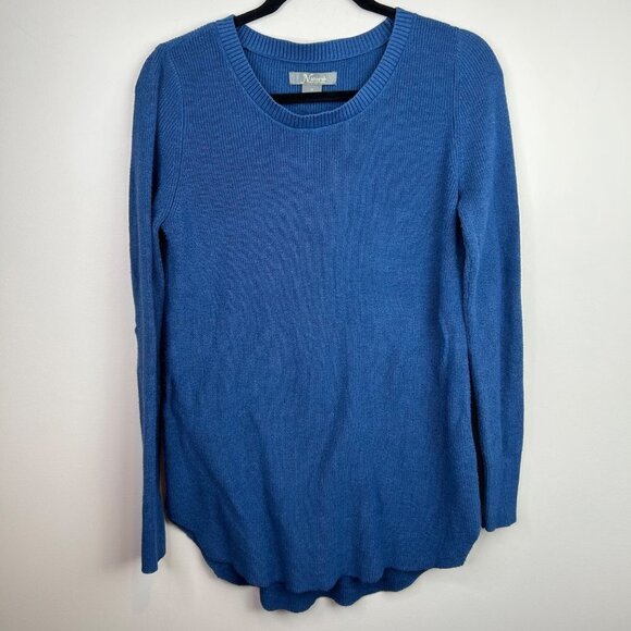 Naturals Relection blue knit sweater size‎ medium - Picture 1 of 5